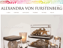 Tablet Screenshot of alexandravonfurstenberg.com